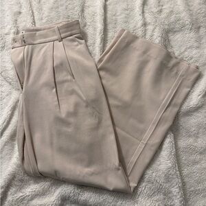 Abercrombie & Fitch Women’s Cream Sloane Tailored Wide Leg Pant